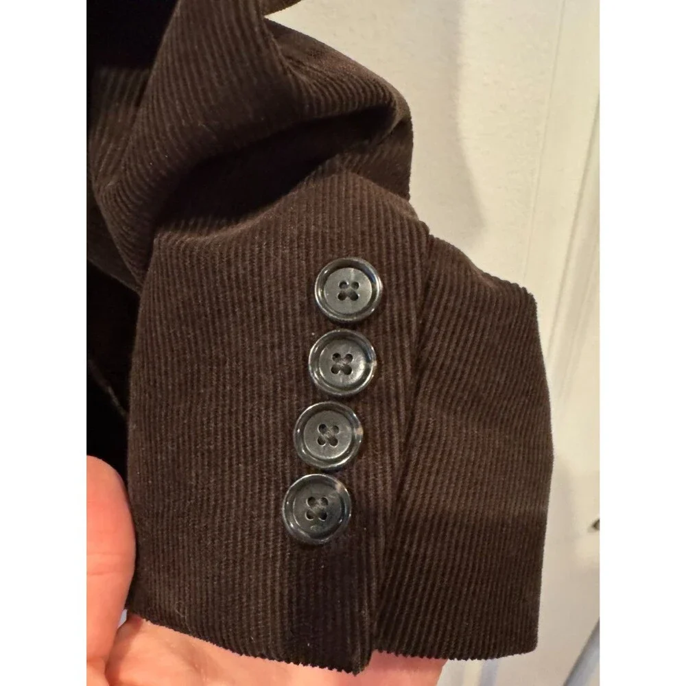 J Crew Ludlow Chocolate Brown Corduroy Sport Coat Blazer Jacket 40R